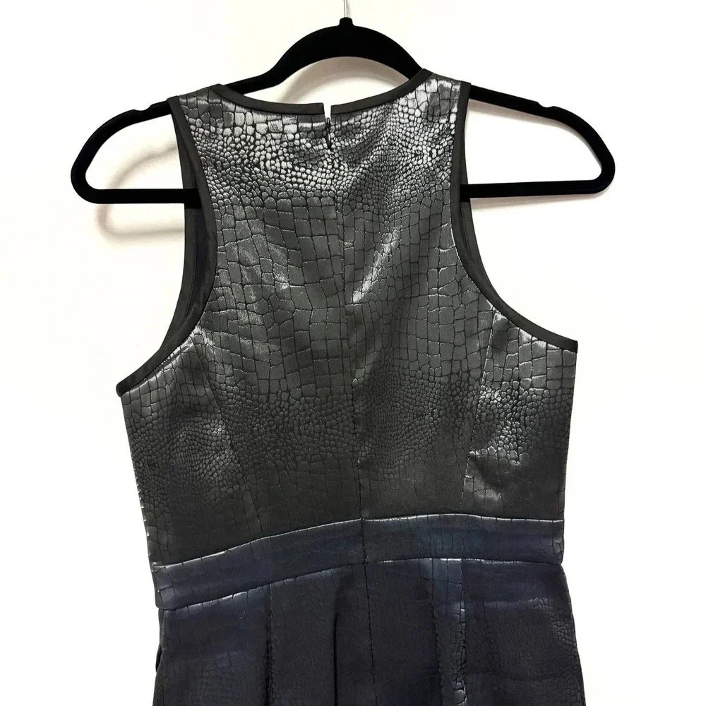 EUC Jonathan Simkhai Crocodile Snakeskin Colorblock Sheath Dress Taylor Swift - Picture 6 of 8